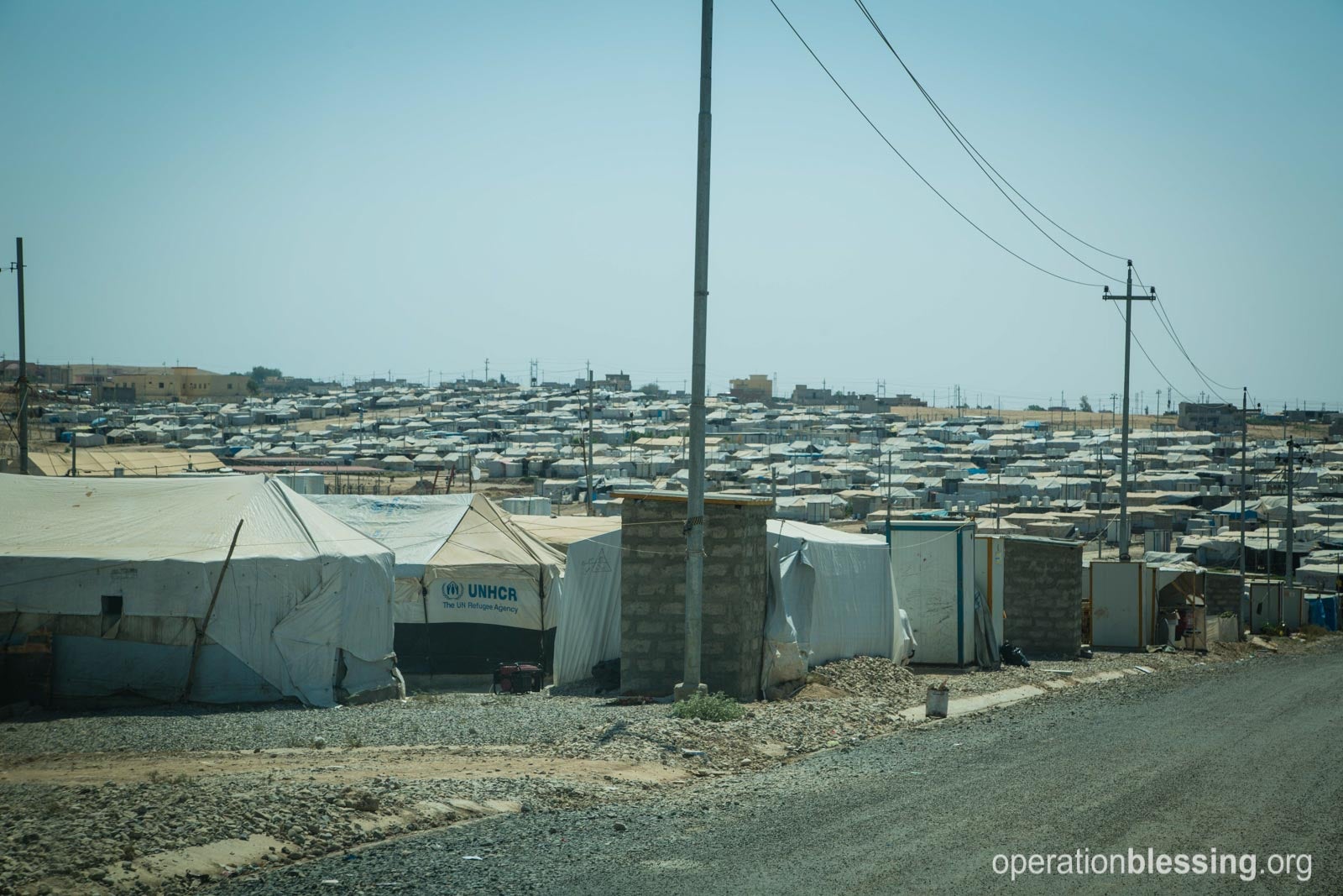 A refugee camp in Iraq.
