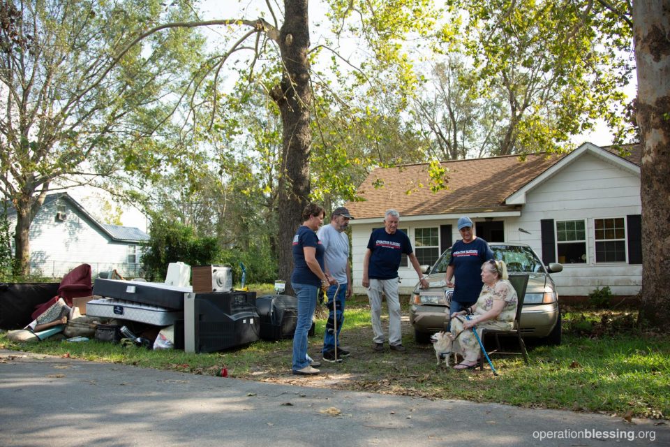 Items pulled from their flooded home.