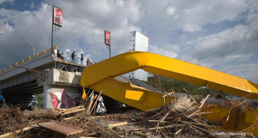 Tsunami destruction in Palu.