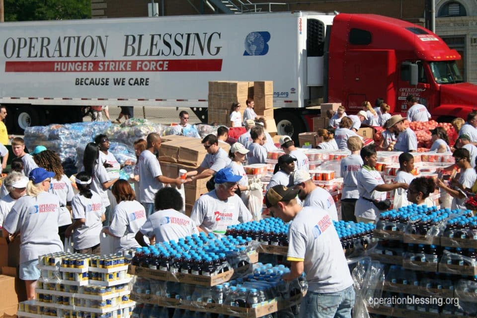 A Hunger Strike Force semi-truck is fighting hunger by delivering food to hungry Americans.