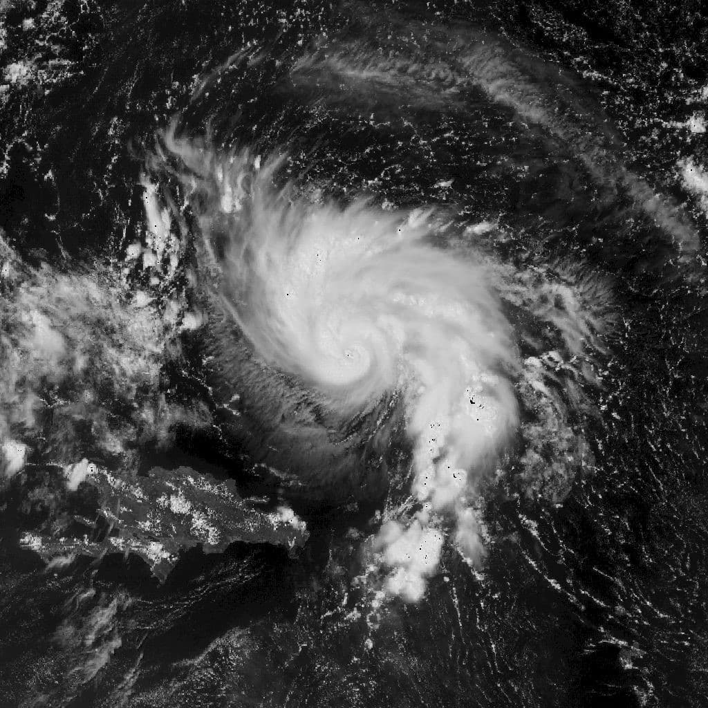 Satellite view of Hurricane Dorian.