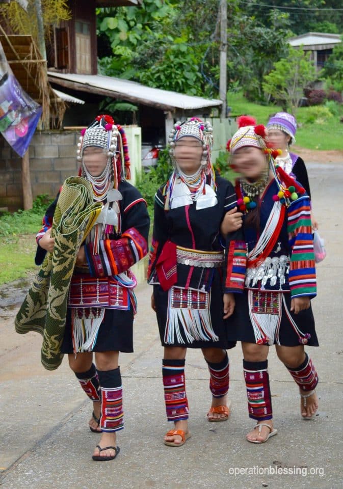 Native village girls from Thailand