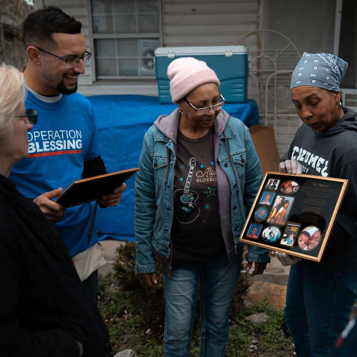 Patrice gets help from Operation Blessing in Nashville tornado relief effort.
