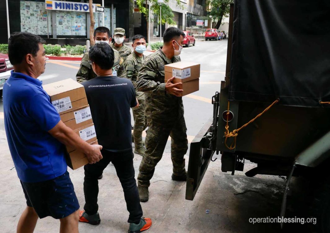 Operation Blessing supplying hospitals with supplies to fight the pandemic.