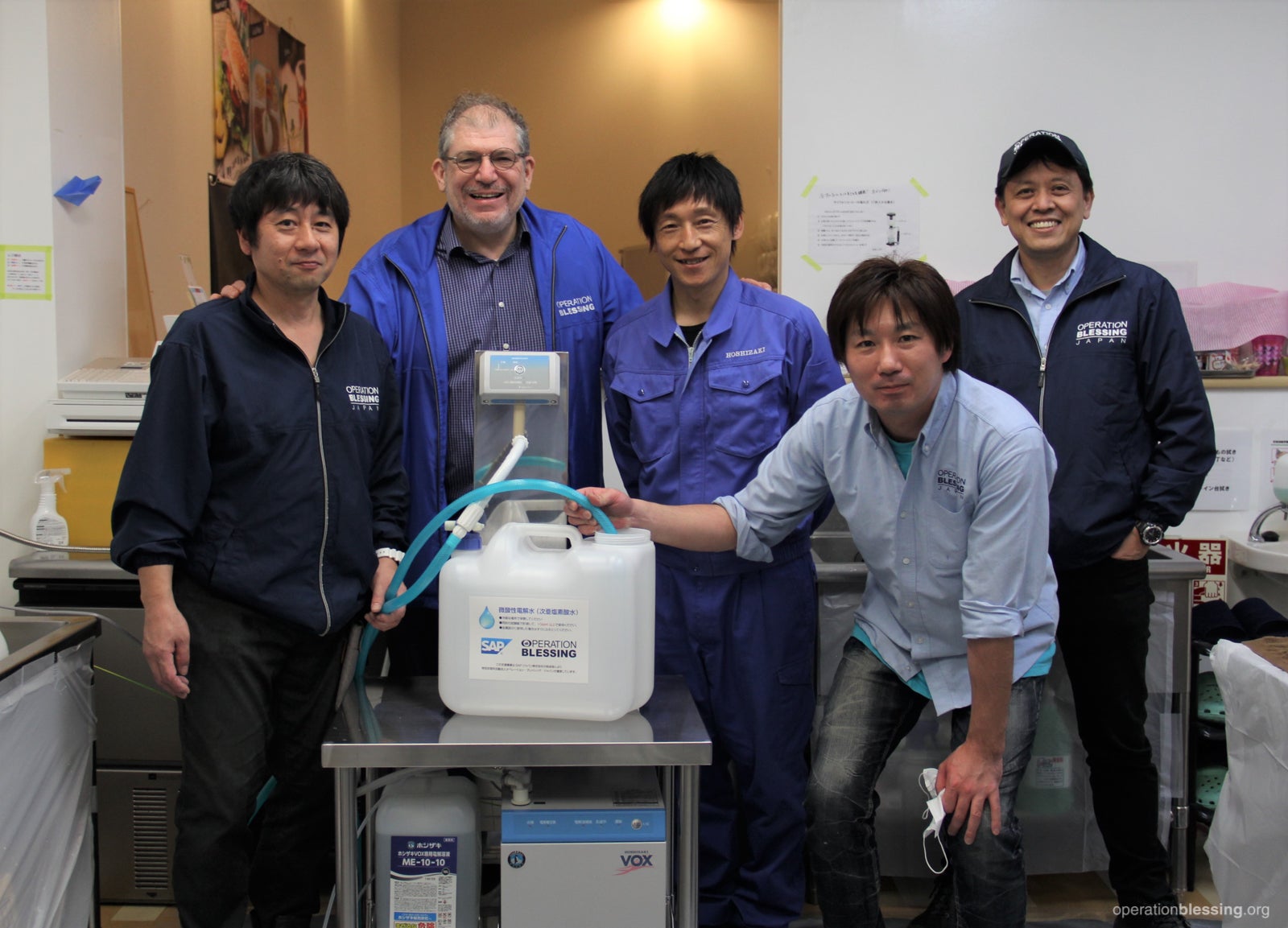 The team at Operation Blessing Japan working to bless the vulnerable during the coronavirus crisis.