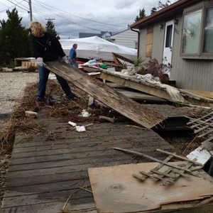 Bringing relief after Hurricane Sandy.