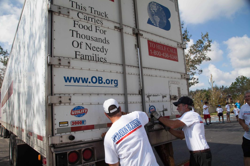 hurricane relief site