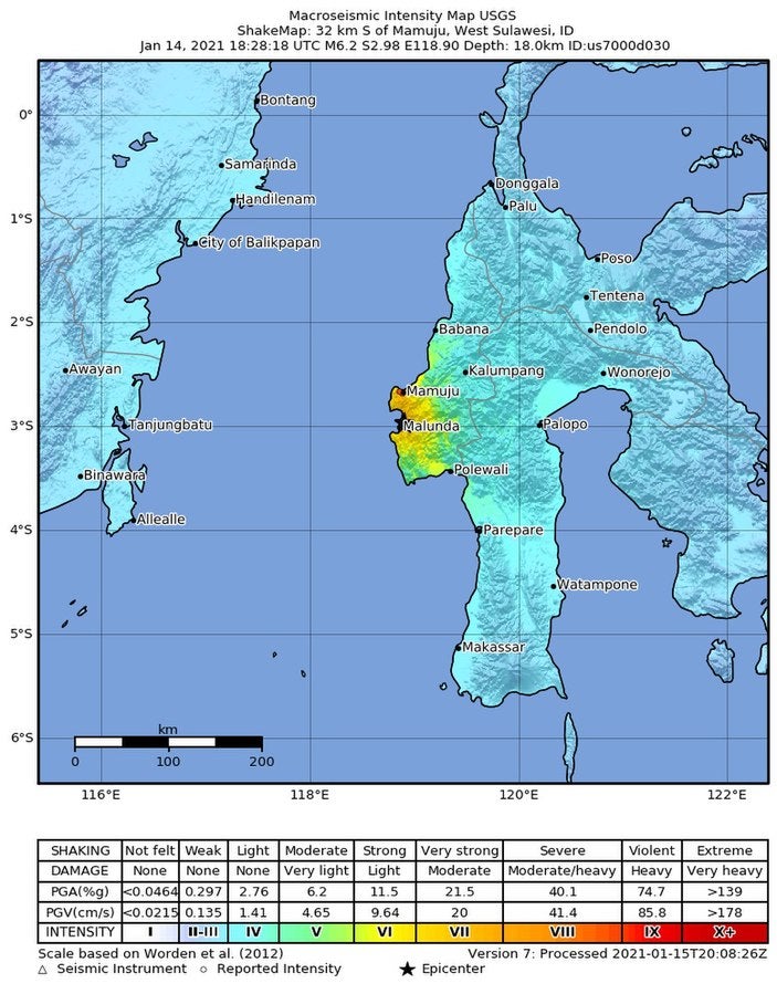 2021 Indonesia Earthquake