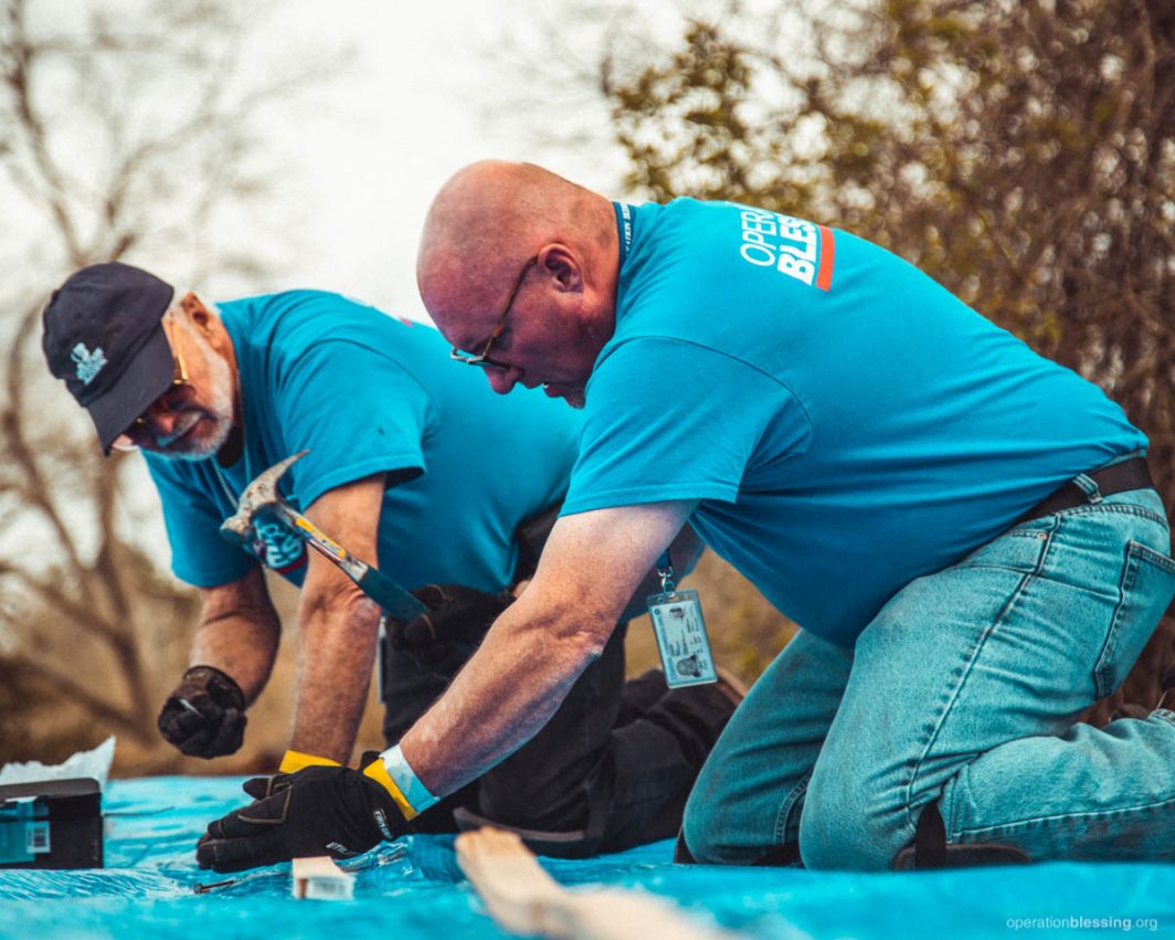 tornado volunteers on tornado sites