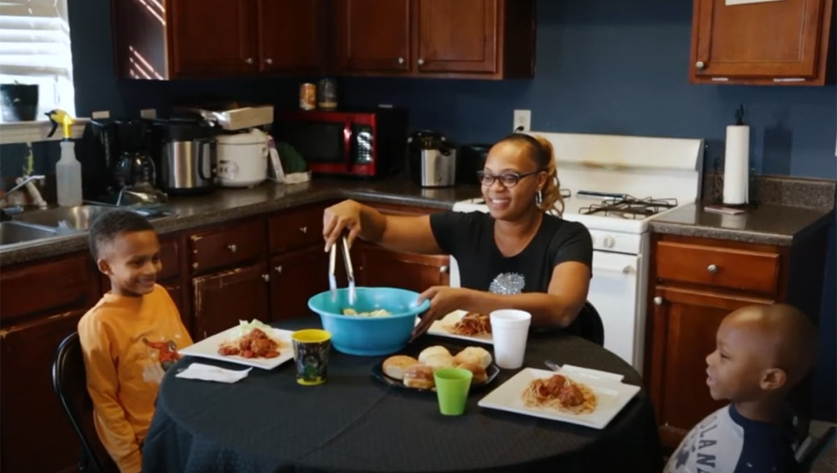 Single Mom Blessed by Warehouse of Hope