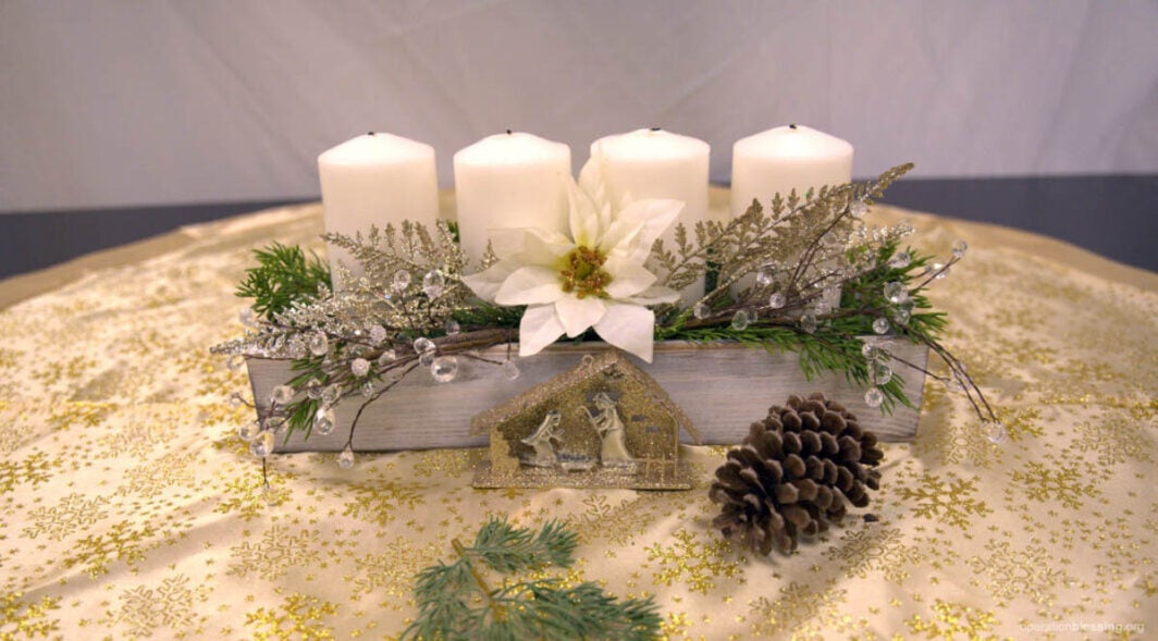 advent wreath from Germany, DIY Christmas craft