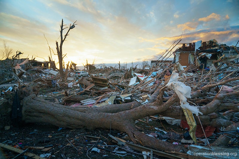 desolation after tornado in Kentucky