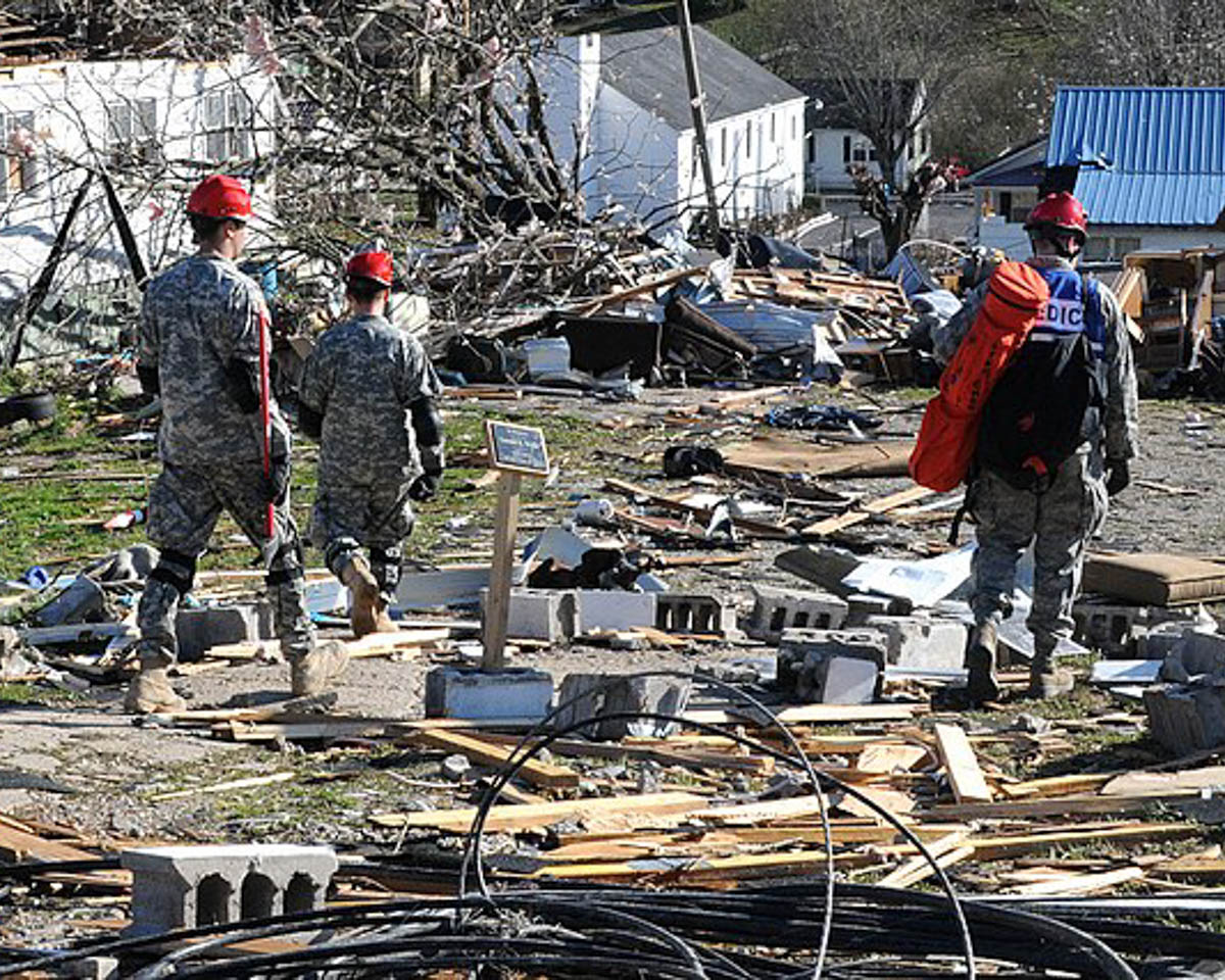 tornado damage in Kentucky