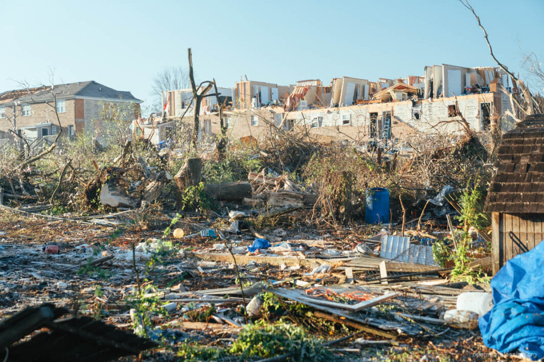 Devastation from tornado in Kentucky