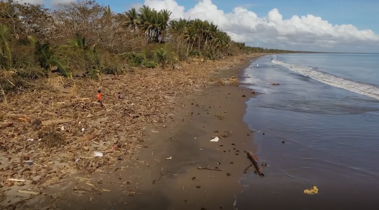Philippines Typhoon Coastline