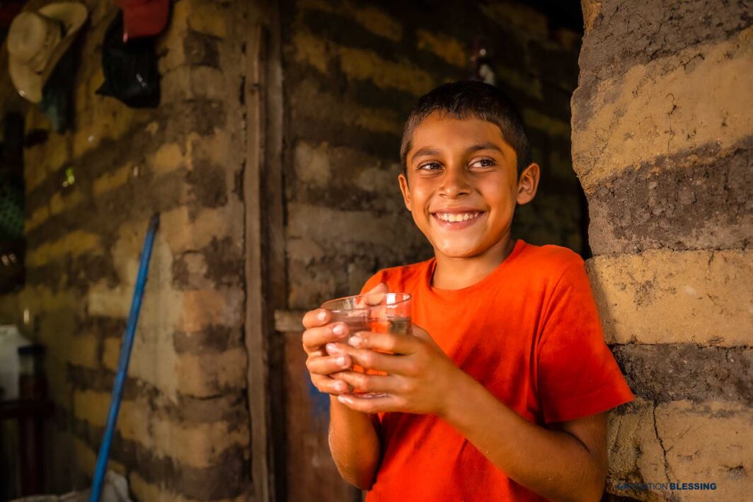 Fresh clean water in honduras