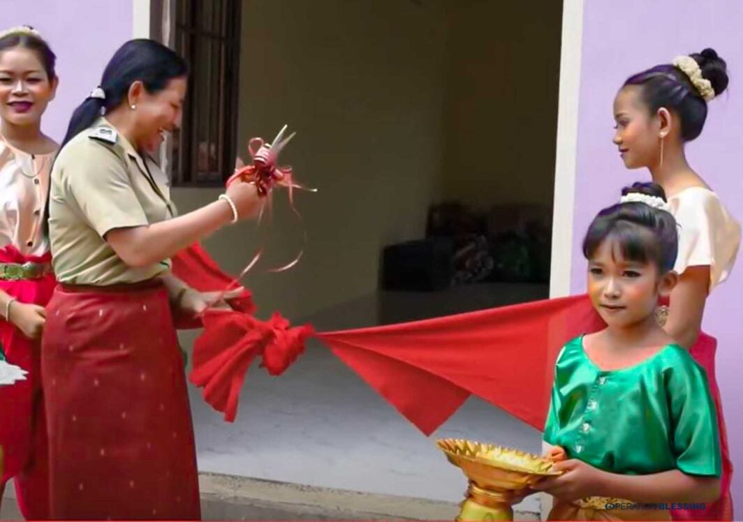 Cambodian family gets new home