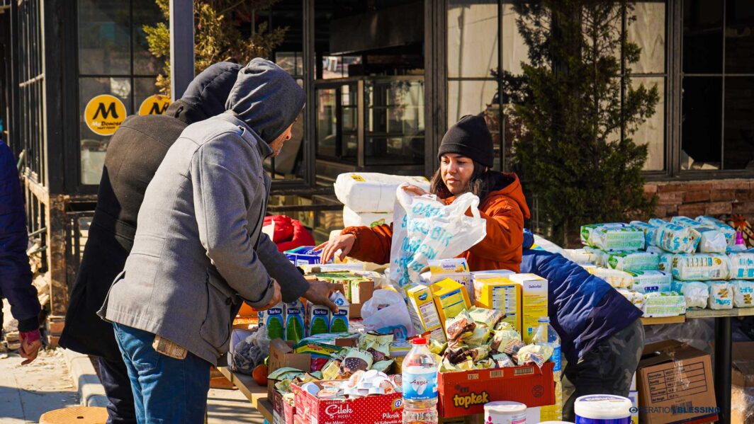 Operation Blessing's humanitarian effort in Turkey. 