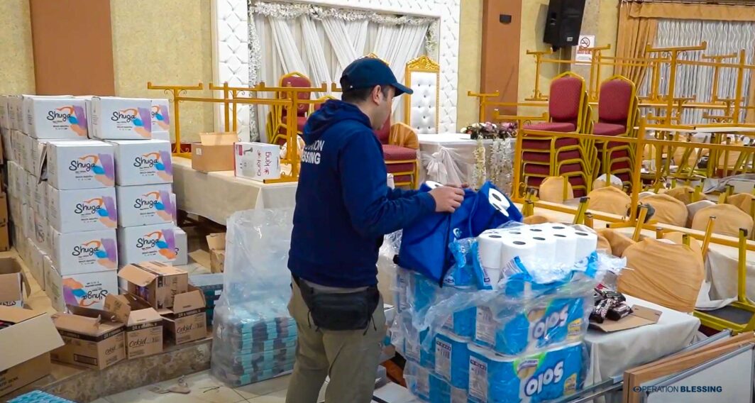 Turkey earthquake relief hygiene products