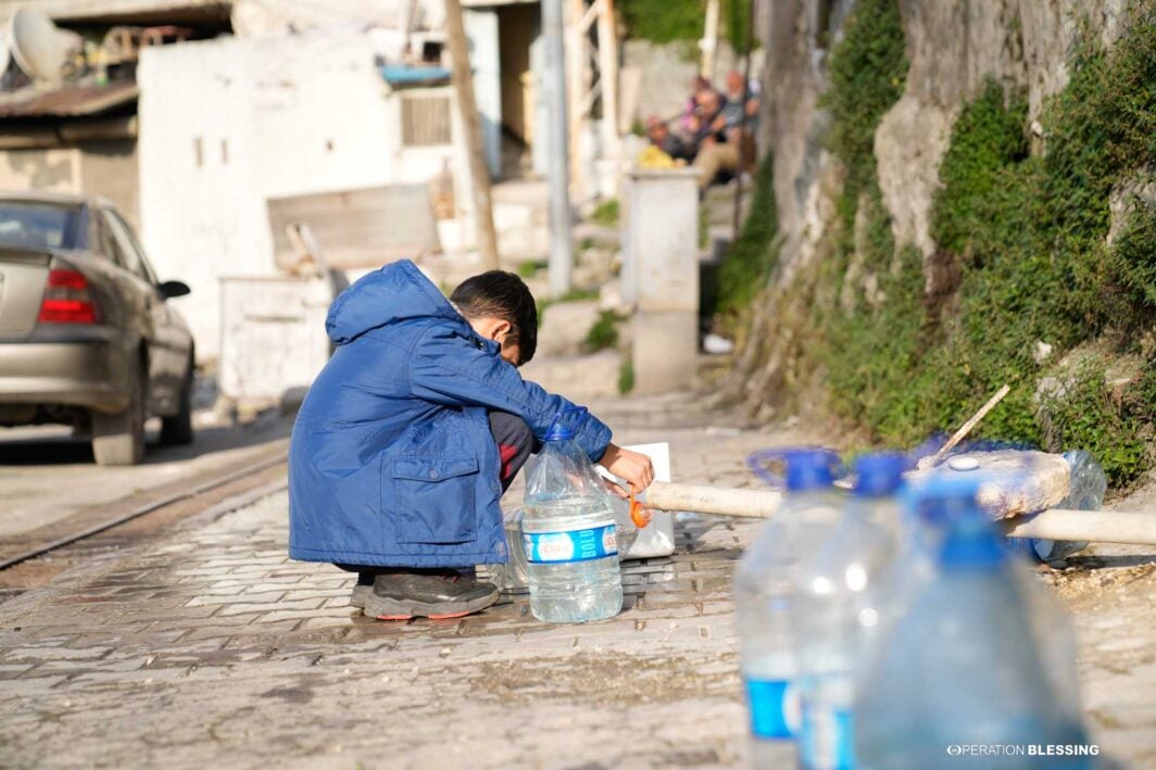 clean water for turkey earthquake survivors