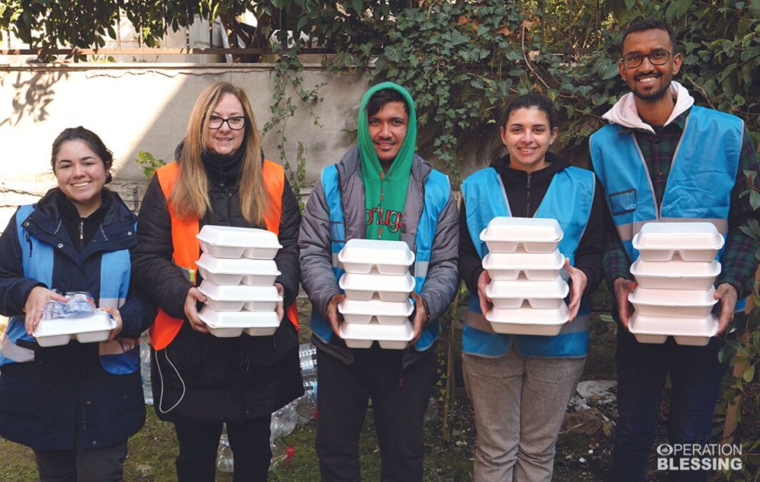 food for earthquake victims in Turkey