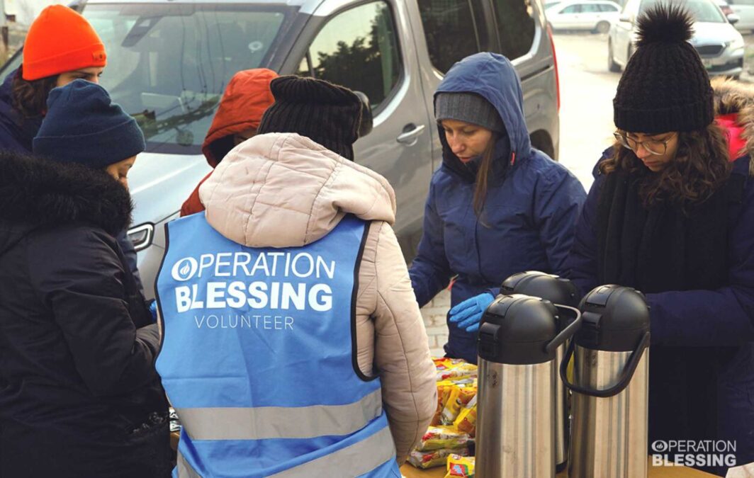 the arduous process of feeding earthquake survivors