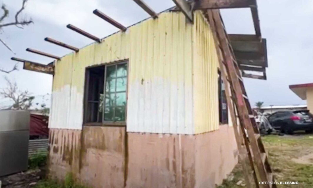 home destroyed by typhoon