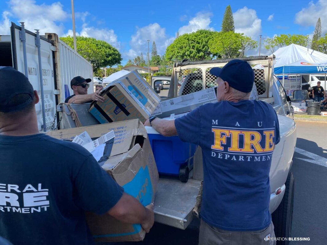 supplies for maui fire victims