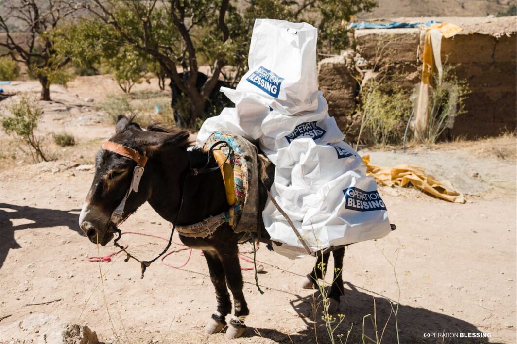 earthquake supplies to remote morocco