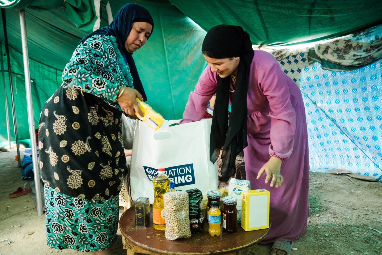 suffering moroccan families