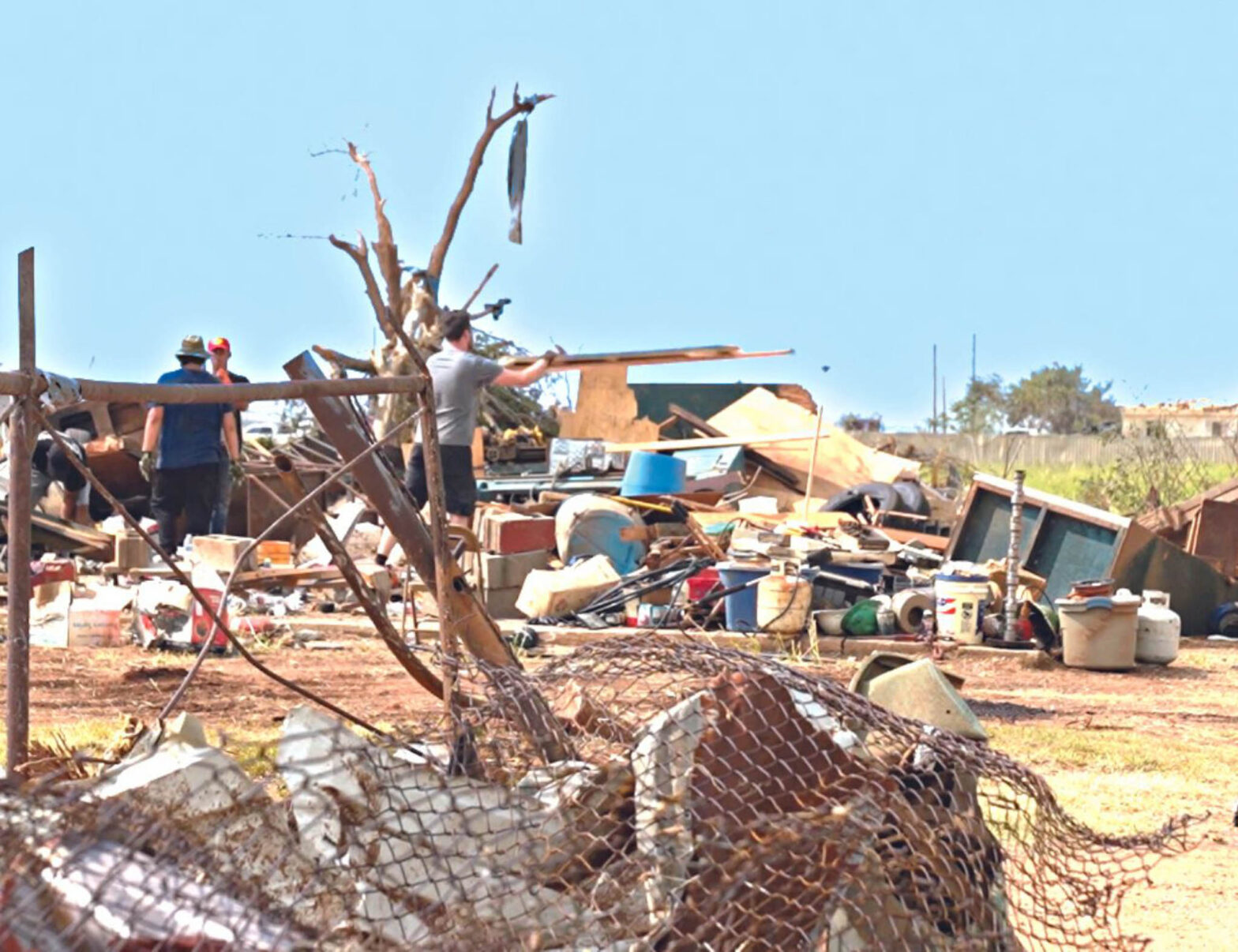 tornado stricken texans