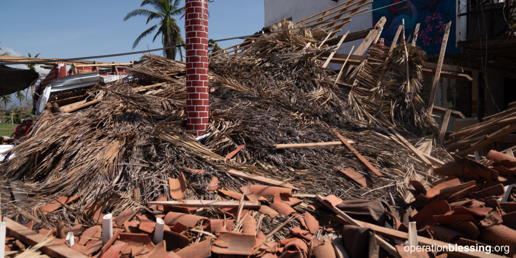 damage caused by Hurricane Otis in Mexico