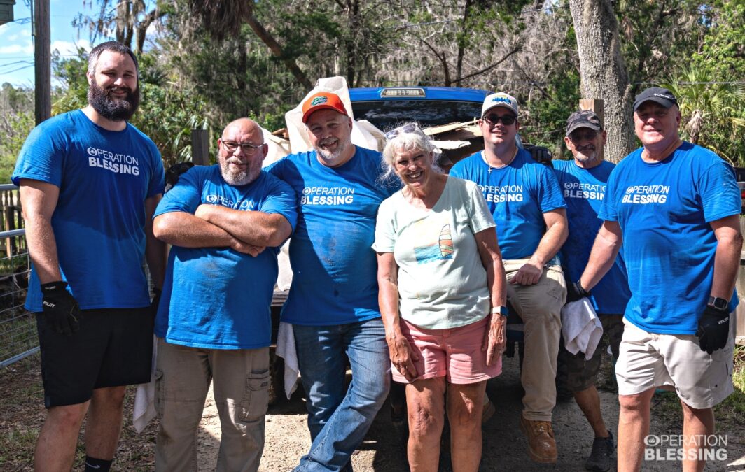 Operation Blessing Idalia relief volunteers