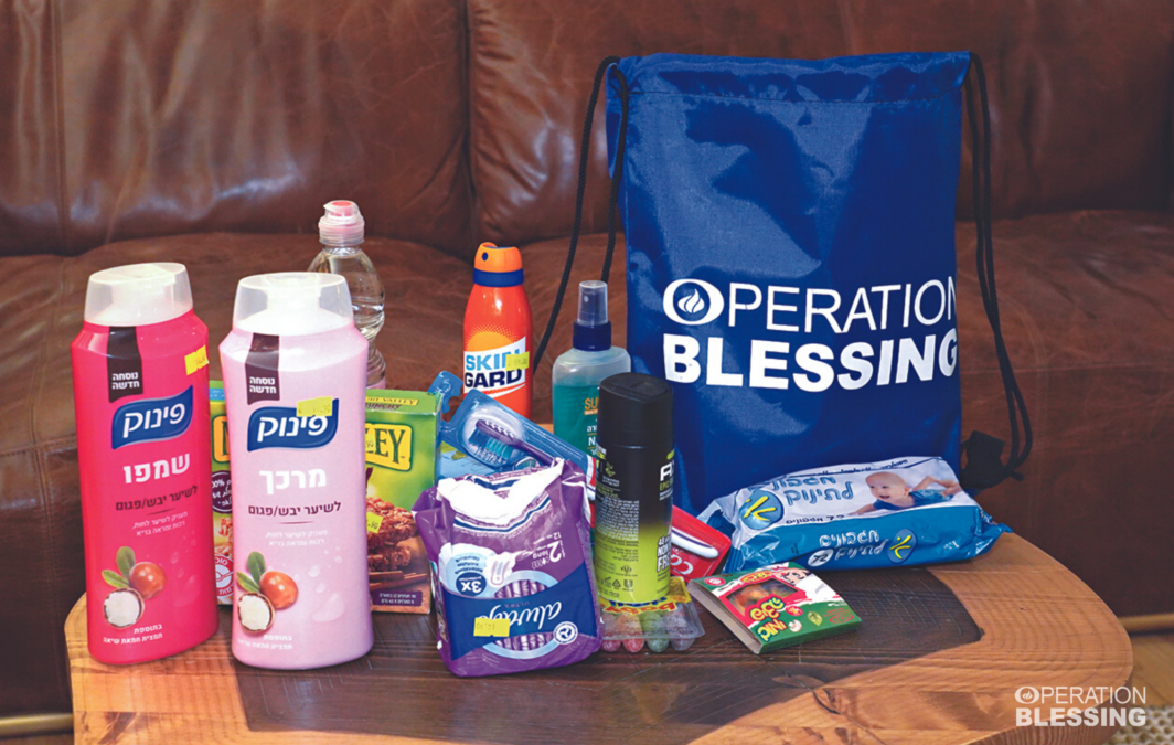 helping Israel war victims with supplies and support