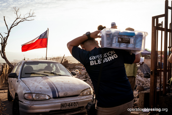 water for disaster victims