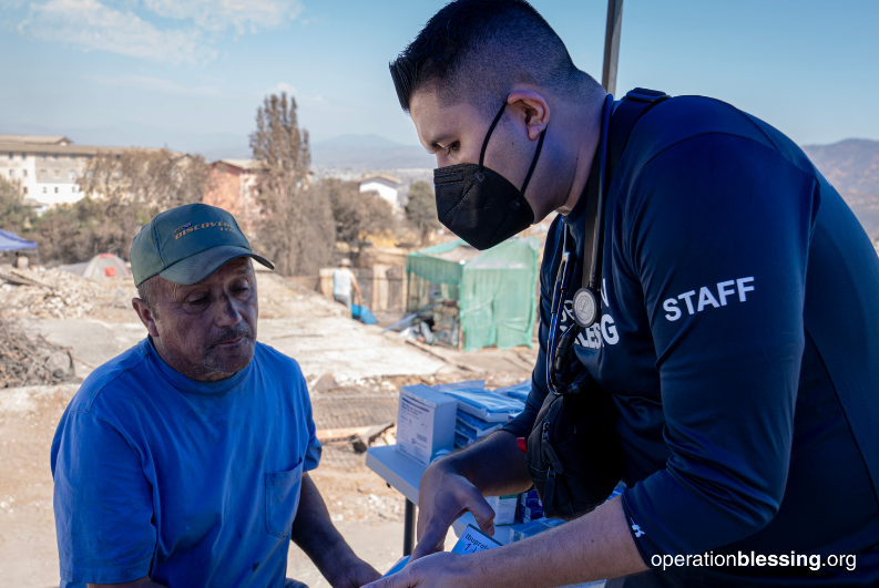 wildfire medical relief in Chile
