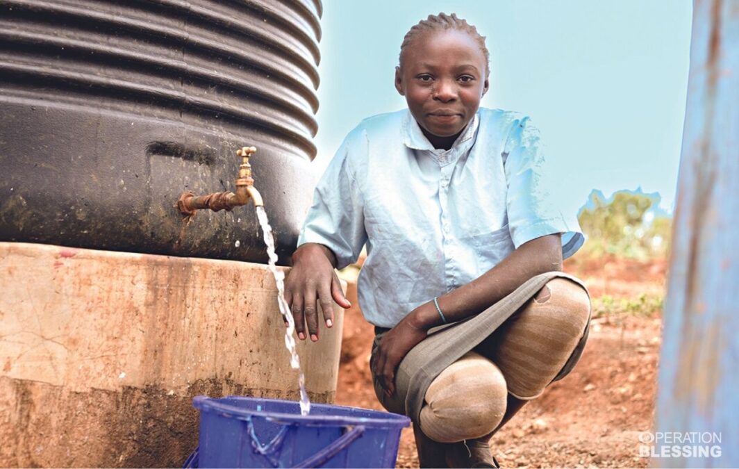 rainwater catchment system in Kenya