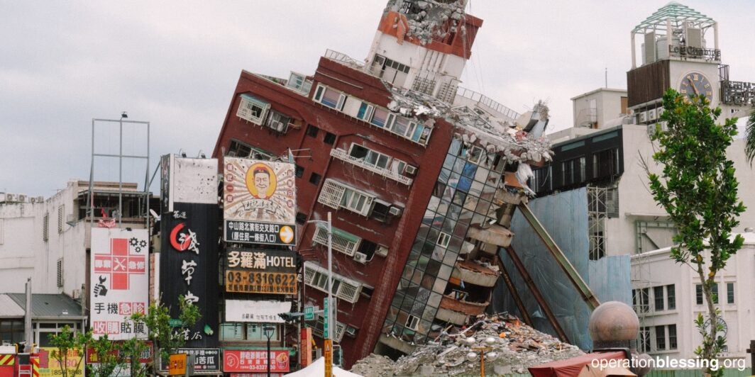 Taiwan earthquake damage