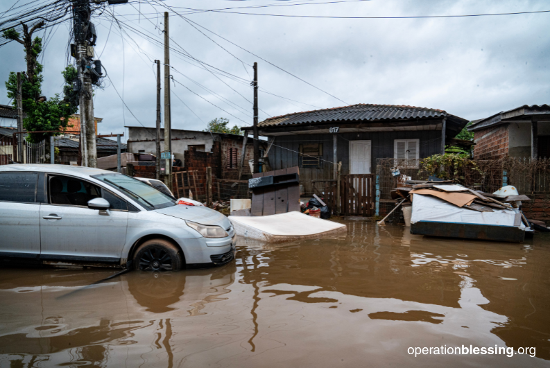 Brazil flood damage
