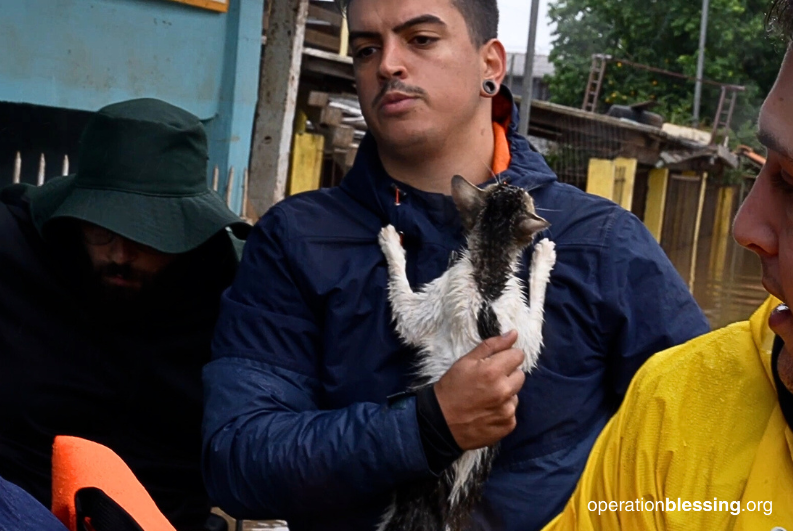 Brazil flood rescue