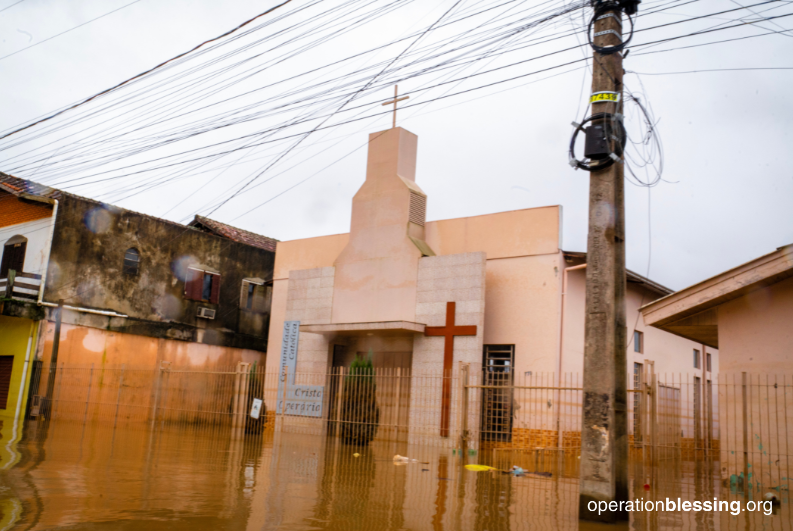 flood damaged buildings