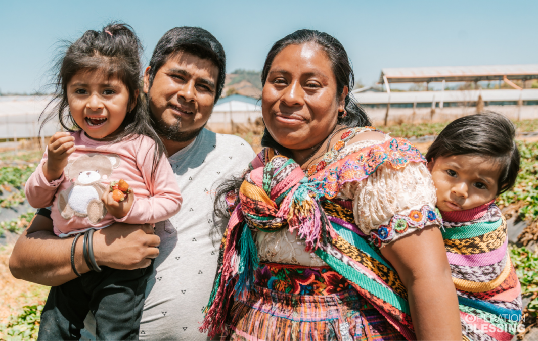 helping a family overcome poverty in Latin America