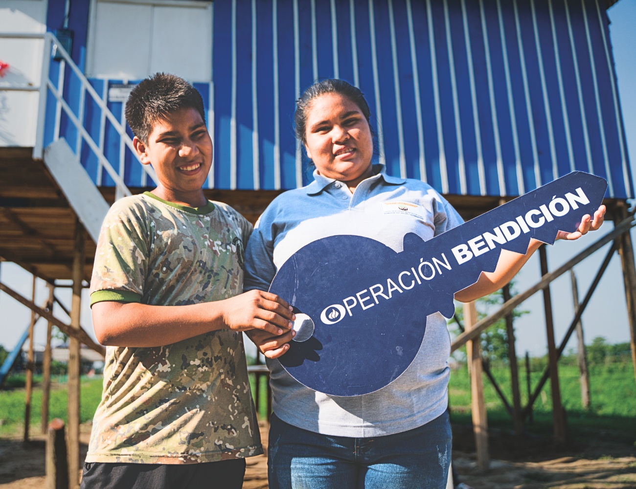blessed a family in Peru