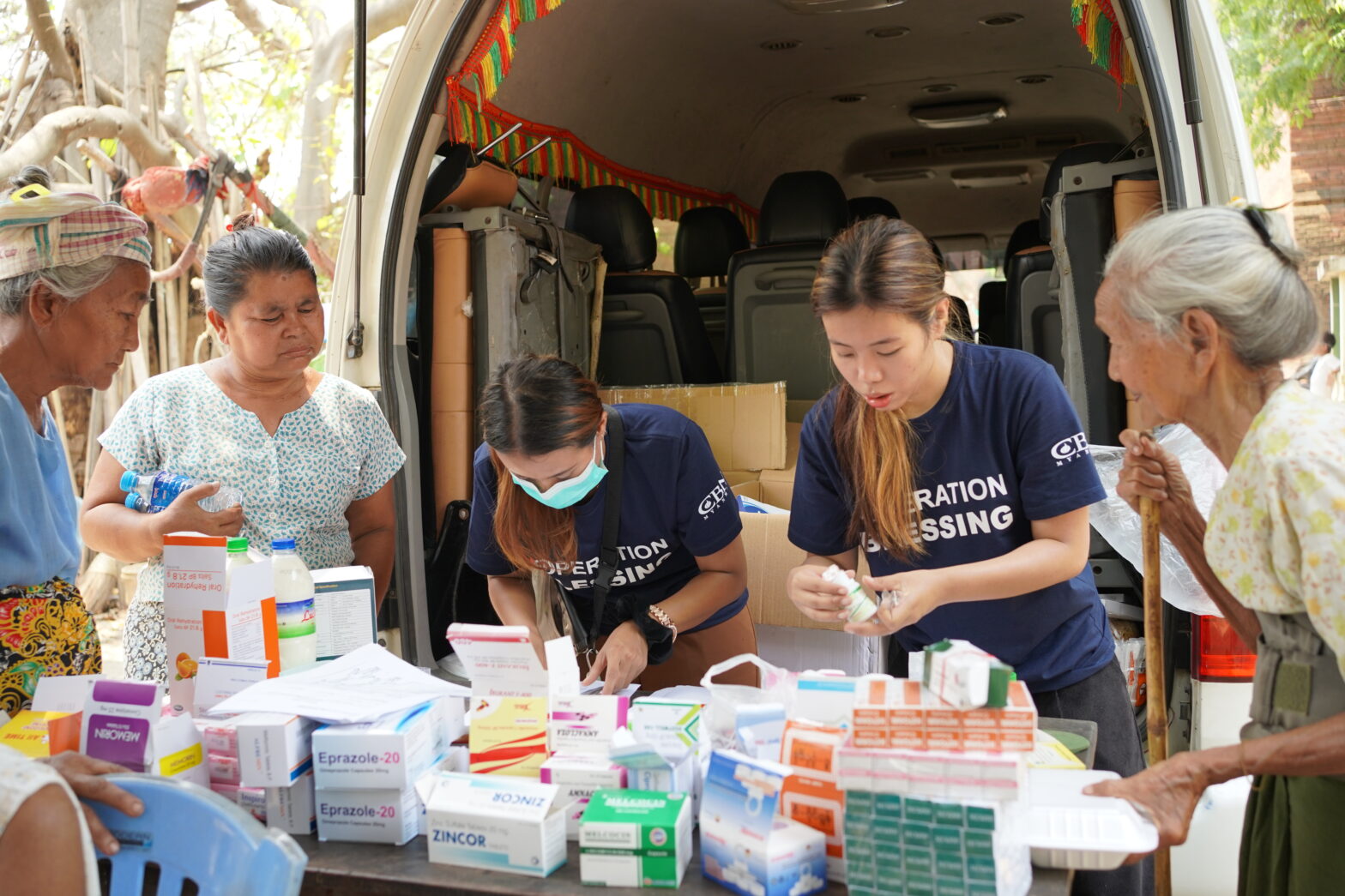 helping Myanmar earthquake victims