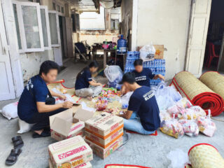 earthquake survivors in Myanmar