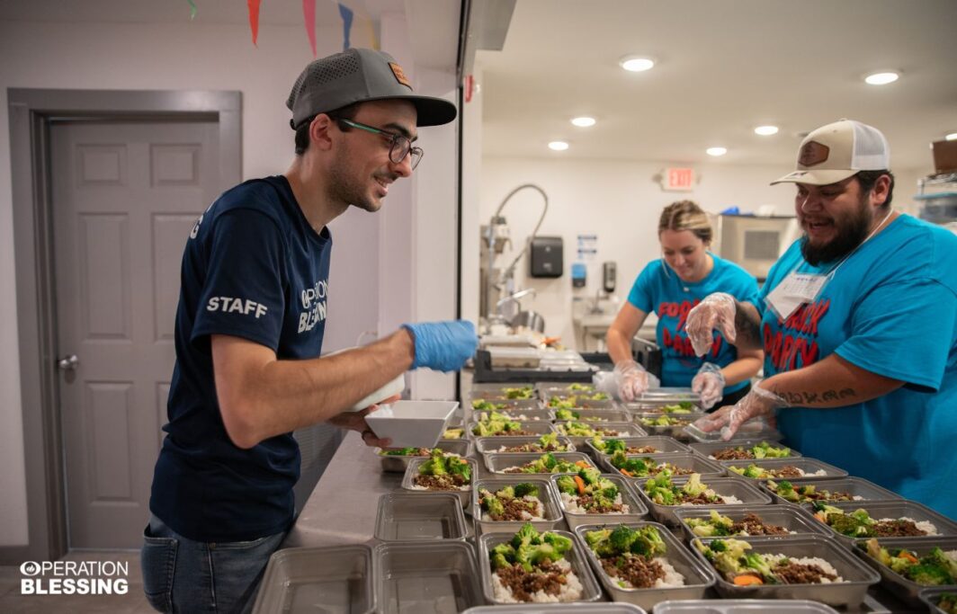 feeding Texas flood victims