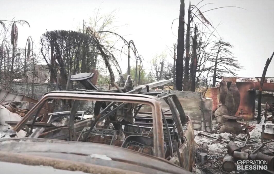 damage from Los Angeles wildfires