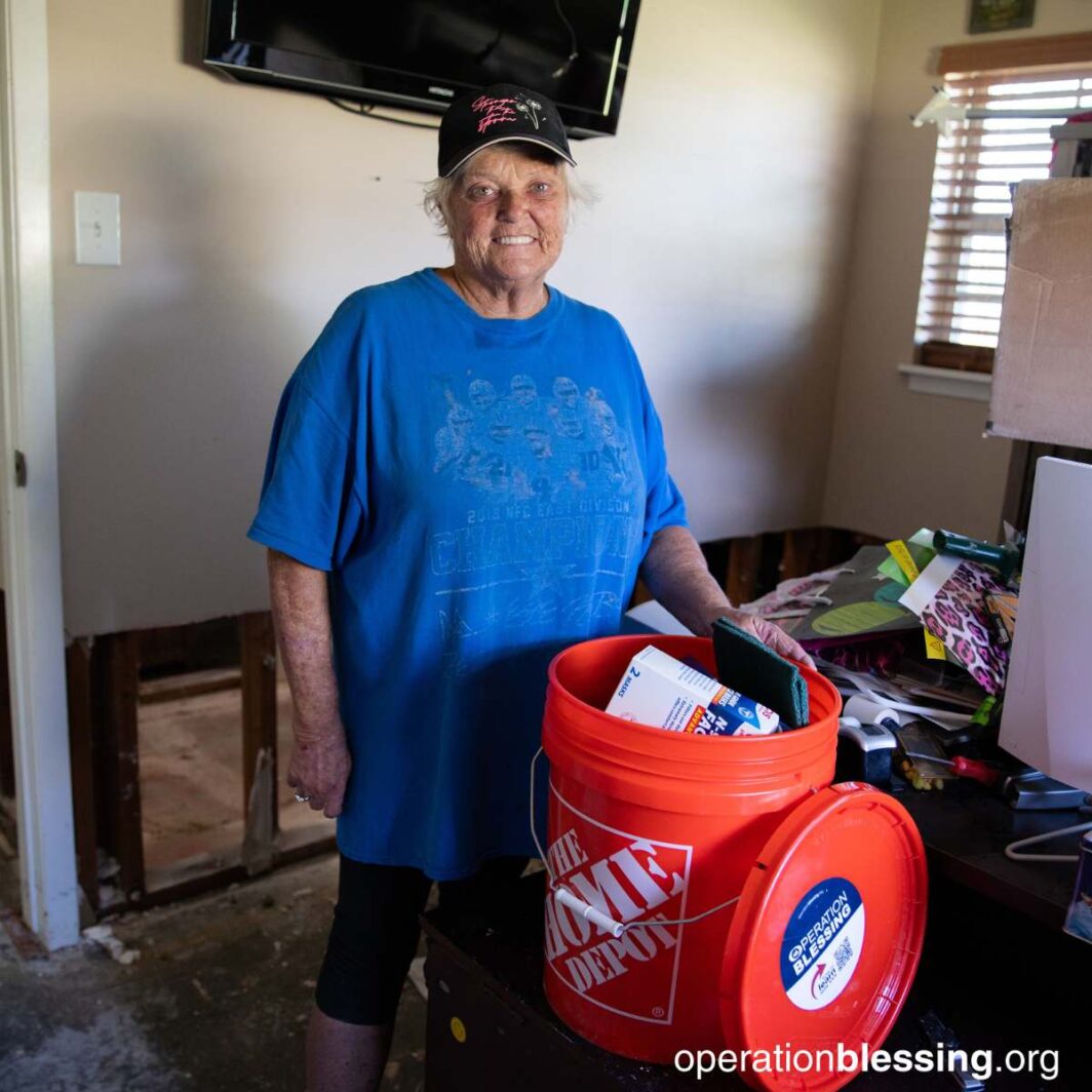 “It’s been rough,” Jeanie said. “But with the people that have come in and helped—Life Church, Operation Blessing—I feel like 10,000 pounds has been lifted off my shoulders.”