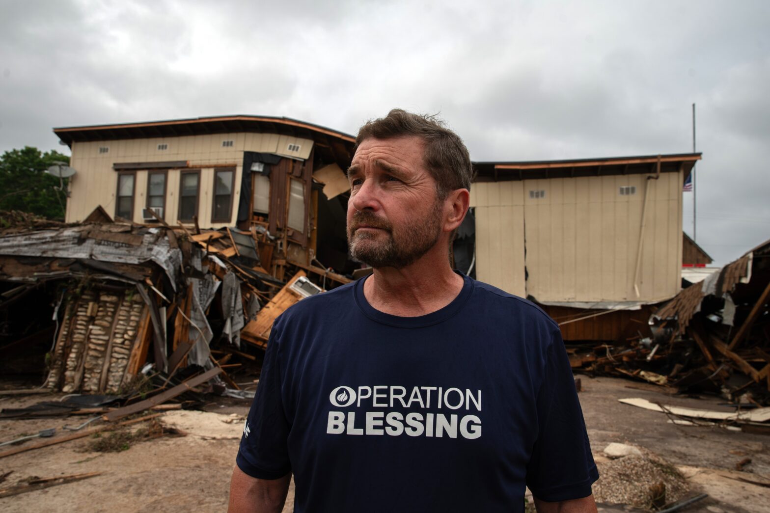 Destruction from the tragic flooding in Texas.